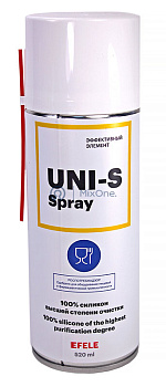 EFELE UNI-S SPRAY силиконовая смазка с пищевым допуском, 520 мл.