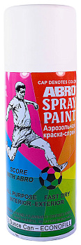 ABRO 20 краска-спрей стандартная, белая матовая
