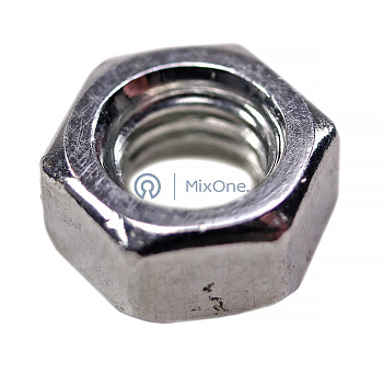 MixOne. гайка М6, шестигранная со стандартной метрической резьбой DIN 934, оцинкованная