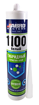 ABRO MASTERS HS-1100-WHT-RE герметик-клей гибридный, белый, 310 мл.