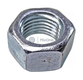 MixOne. гайка М22, шестигранная со стандартной метрической резьбой DIN 934, оцинкованная