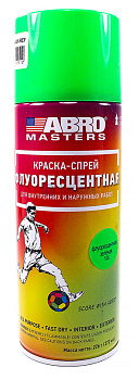 ABRO MASTERS SPF-104-AM-R краска-спрей флуоресцентная зелёная