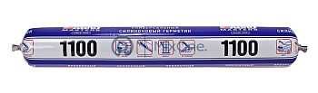 ABRO MASTERS SS-1100-CLR-600-RE герметик силиконовый прозрачный, 600 мл.