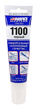 ABRO MASTERS SS-1100-3-BLK-RE герметик силиконовый, черный, 70 г.