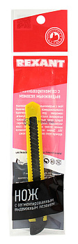 REXANT 12-4904 нож с сегментированным лезвием, 9 мм.
