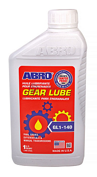 ABRO GL-1-140-1QT масло трансмиссионное для механических коробок передач GL-1 SAE 140