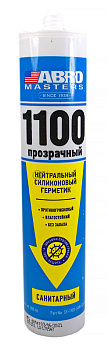 ABRO MASTERS SS-1100-SAN-CLR-RE санитарный герметик силиконовый нейтральный, прозрачный, 280 мл.