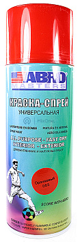 ABRO MASTERS краска-спрей, оранжевая, 400 мл.