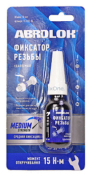 ABRO MASTERS TL-010-BL фиксатор резьбы синий, удаляемый, 10 мл.