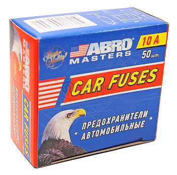 ABRO MASTERS FU-AI371-50-10A-RE предохранители флажковые мини, 10 А, 50 шт.