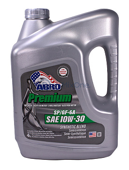 ABRO MO-SB-10-30-SP-4L масло моторное полусинтетическое SAE 10W30 SP, 4 л.
