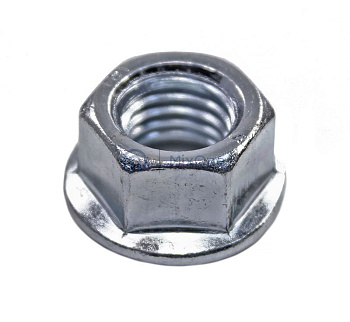 MixOne. гайка с фланцем М12, оцинкованная, DIN 6923