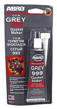 ABRO 9-AB-42 герметик прокладок силиконовый OEM, серый, 42,5 г.