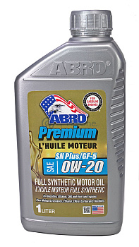 ABRO MO-FS-0-20-SNP-1L-F масло моторное синтетическое SAE 0W-20 SN PLUS, 1 л.
