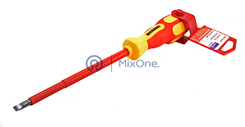 REXANT 12-4714 отвертка шлицевая диэлектрическая SL6х150мм, до 1000В, двухкомпонентная рукоятка