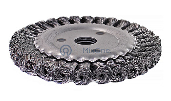 KRANZ щетка дисковая для УШМ, крученая стальная проволока,150 мм, отв. 22,23 мм