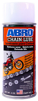 ABRO CL-100 смазка загустевающая для цепей и механизмов, 113 г.