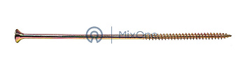 MixOne. шуруп с потайной головкой для дерева 6х160 мм, желтый, оцинкованный