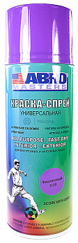 ABRO MASTERS краска-спрей, фиолетовая, 400 мл.