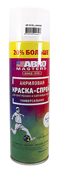 ABRO MASTERS SP-016-L-AM-RE краска-спрей белая глянцевая, +20%, 310 г.