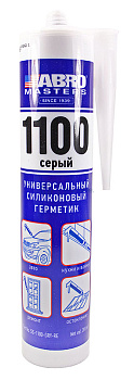 ABRO MASTERS SS-1100-GRY-RE герметик силиконовый, серый, 280 г.