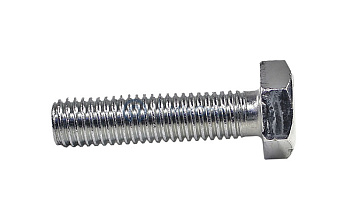 MixOne. болт с полной резьбой 10х40, шестигранная головка, оцинкованный, DIN933, ГОСТ 7798-70