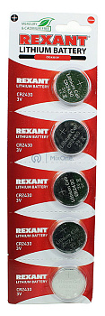 REXANT CR2430 литиевая батарейка
