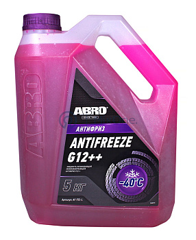 ABRO AF-755-L антифриз фиолетовый G12++, 5 кг.