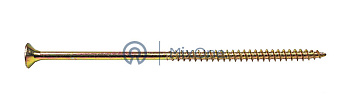 MixOne. шуруп с потайной головкой для дерева 6х140 мм, желтый, оцинкованный