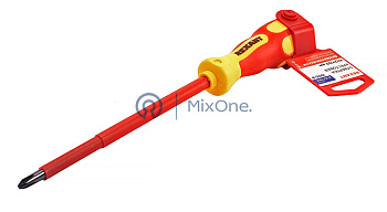 REXANT 12-4718 отвертка крестовая диэлектрическая PH2х150мм, до 1000В, двухкомпонентная рукоятка