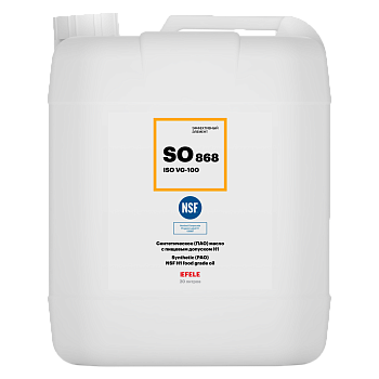EFELE SO-868 синтетическое (ПАО) масло с пищевым допуском NSF H1, 20 л.