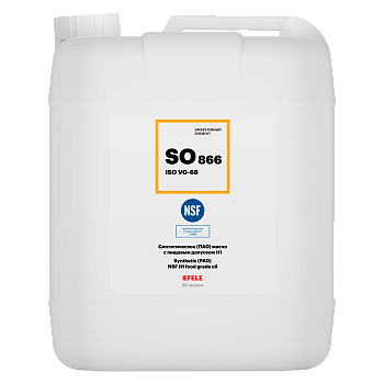 EFELE SO-866 синтетическое (ПАО) масло с пищевым допуском NSF H1, 20 л.