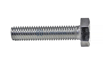 MixOne. болт с полной резьбой 10х45, шестигранная головка, оцинкованный, DIN933, ГОСТ 7798-70