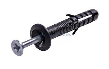 MixOne. дюбель с шурупом ГРИБ, 6х40, 200 шт