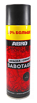 ABRO SPG-004-L-AM-RE краска-спрей SABOTAGE 4, черный матовый, +20%