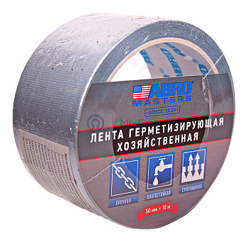 ABRO MASTERS DT-50-10-SL-RE лента герметизирующая хозяйственная серая, 50 мм, 10 м.