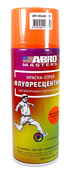 ABRO MASTERS SPF-102-AM-R краска-спрей флуоресцентная, оранжевая, 272 мл.
