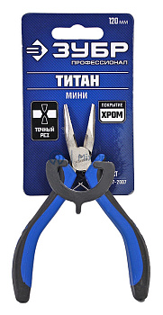 ЗУБР ТИТАН "МИНИ" 22170-3, тонкогубцы, 120 мм.