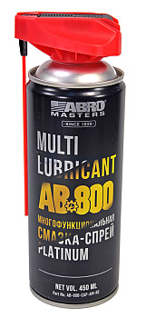 ABRO MASTERS AB-800-CAP-AM-RE смазка-спрей многоцелевая проникающая Платинум с насадкой, 450 мл.