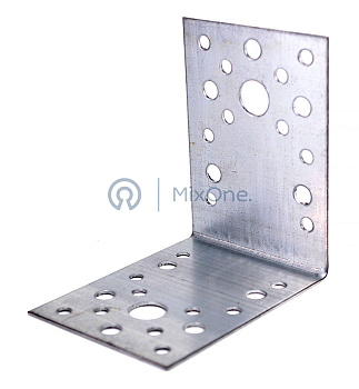 MIxOne. крепежный уголок оцинкованный 90х90х65
