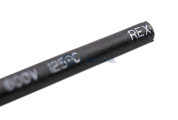 REXANT ТУТнг 2,5/1,25 термоусадочная трубка, черная, нарезка по 1 м.