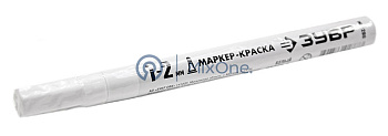 ЗУБР МК-200 06326-8 маркер-краска, круглый наконечник, белый, 1-2 мм.