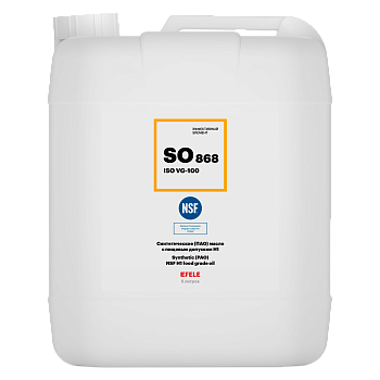 EFELE SO-868 синтетическое (ПАО) масло с пищевым допуском NSF H1, 5 л.
