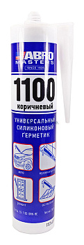 ABRO MASTERS SS-1100-BRN-RE герметик силиконовый, коричневый, 280 г.