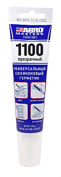 ABRO MASTERS SS-1100-3-CLR-RE герметик силиконовый, прозрачный, 70 г.