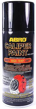 ABRO CP-555-BLK краска-спрей для тормозных суппортов, черная, 312 г.