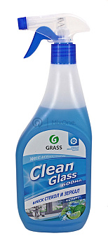 GRASS CLEAN GLASS голубая лагуна, блеск стекол и зеркал, 600 мл.