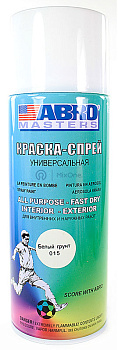 ABRO MASTERS краска-спрей, белый грунт, 400 мл.
