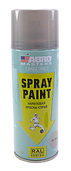 ABRO MASTERS SP-RAL-9006-RE краска-спрей акриловая, бело-алюминиевый
