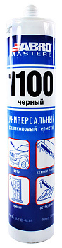 ABRO MASTERS SS-1100-BL санитарный герметик силиконовый универсальный, черный, 280 мл.